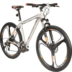 29" Aluminum Mountain Bike for men,21 Speed Disc Brakes Bicycle for Adult Plain Color Saddle