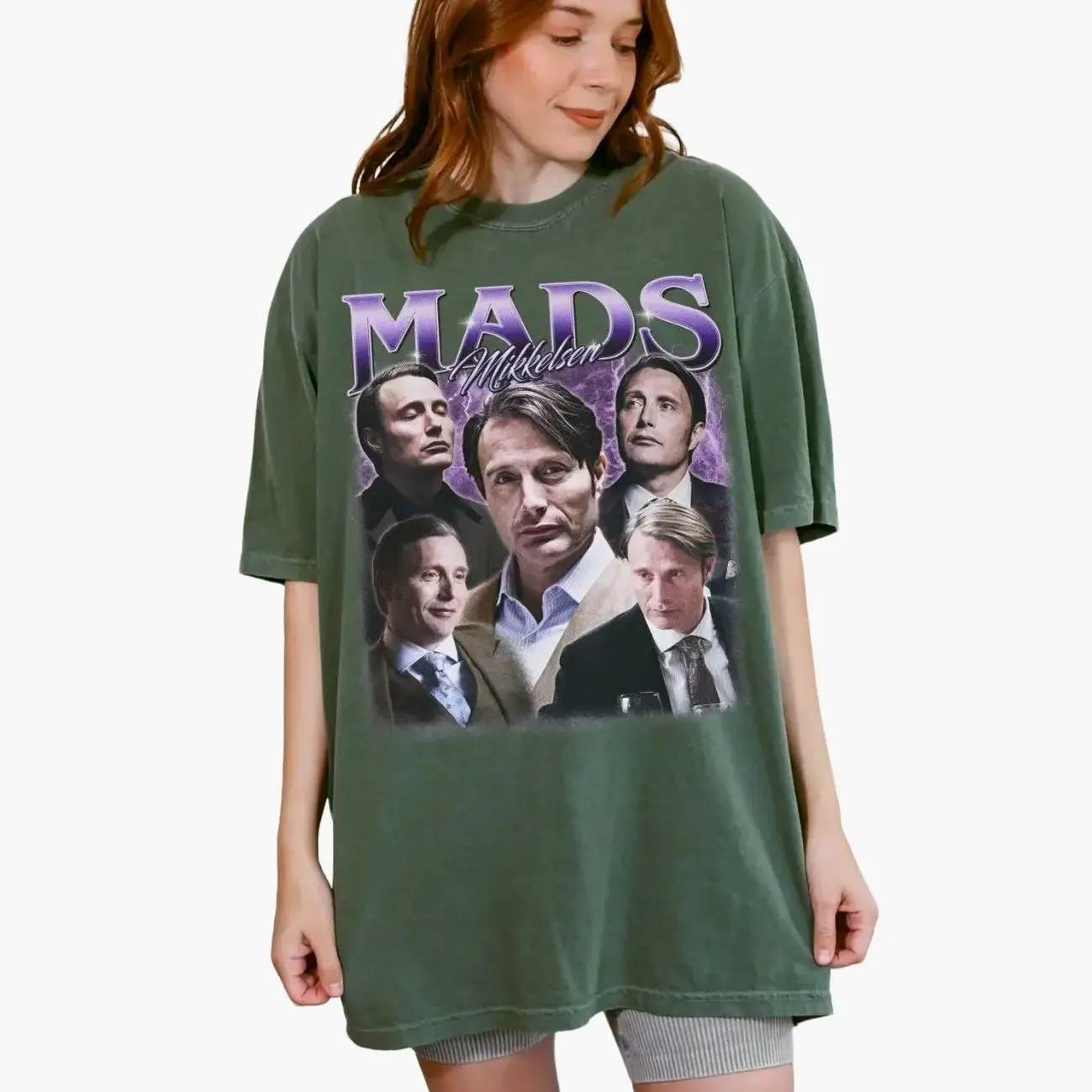 Mads Mikkelsen Shirt, Vintage 90s Bootleg Hannibal Lecter Graphic Tee, Retro Actor Unisex T-Shirt, TV Show Movie Fan Gift
