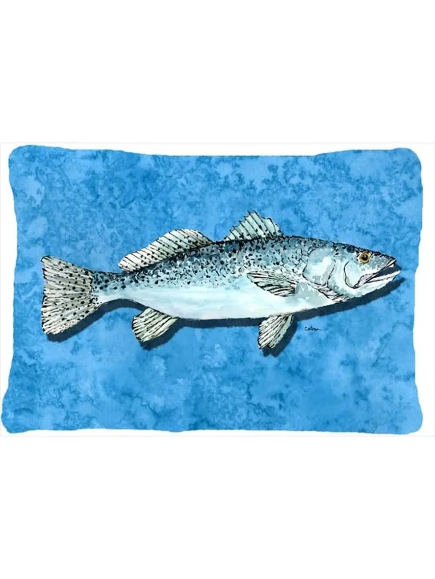 Fish - Trout Indoor & Outdoor Decorative Fabric Pillow