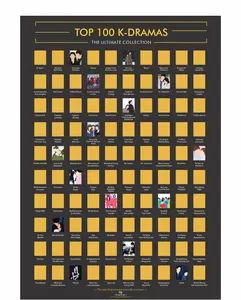 KDrama Scratch Off Poster