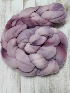 Plum Rambouillet Spinning Wool Roving