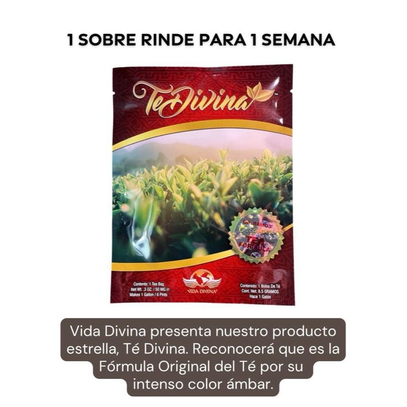 Te Divina Original Buy 4 Get 2 Free Herbal Tea Fruit Beverage 1 Sachet Caffeine-Free with Reishi & Chaga for Detoxification & Digestive Health - Drink Natural