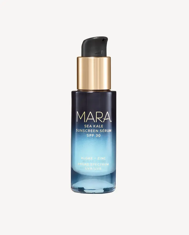 Facial Sea Kale Sunscreen Serum - Broad Spectrum SPF 30, Blue Light Protection, Moisturizing for Dry Skin, Skin Repair & Anti-Aging Benefits