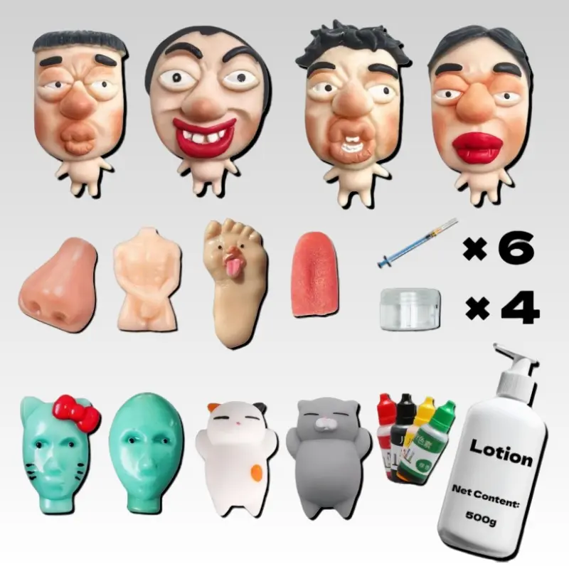 DIY Pimple Popping Toy Ultra-squishy Silicone 12 Toys Set Stress Relief ASMR Sensory Fun Reusable Non-Toxic