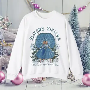 Haynes Sisters White Christmas Sweatshirt, Wallace & Davis 1954 Vintage Crewneck, Retro Christmas Movie Sweater for Women