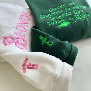 Elphaba Glinda Wicked Embroidered Sweatshirts, Blonded Glinda Hoodie, Exceedingly Peculiar Funny Shirt, Wicked Musical Movie Fan Gift