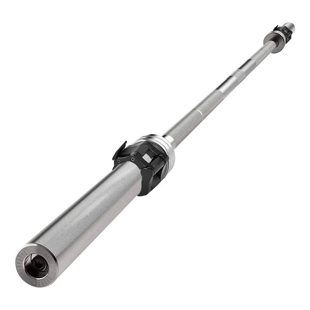 7ft Olympic Barbell with Copper Sleeve & Bearing, 300lb Capacity Hard Chrome Weight Bar with Knurled Non-Slip Grip, Home Gym Equipment, Resistance Training, Full Body, Heavy Resistance Bars, Rugged & Durable Structure