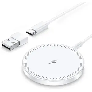 Magsafe Charger :  Pad for  17/16/15/14/13/12 Series & AirPods Pro 4-2,  , Dual Ports, Case-Friendly, Lightweight for Travel  Office Desk
