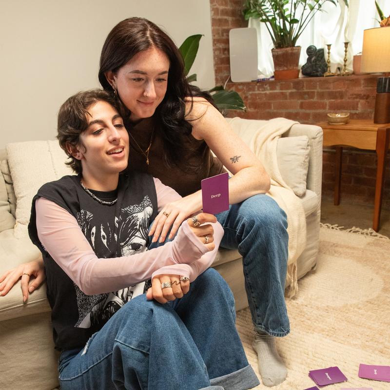 Let's Get Deep Couples Card Game for Date Nights & Meaningful Gifts 300 Questions Across 4 Categories Perfect for Valentines Anniversaries & New Relationships