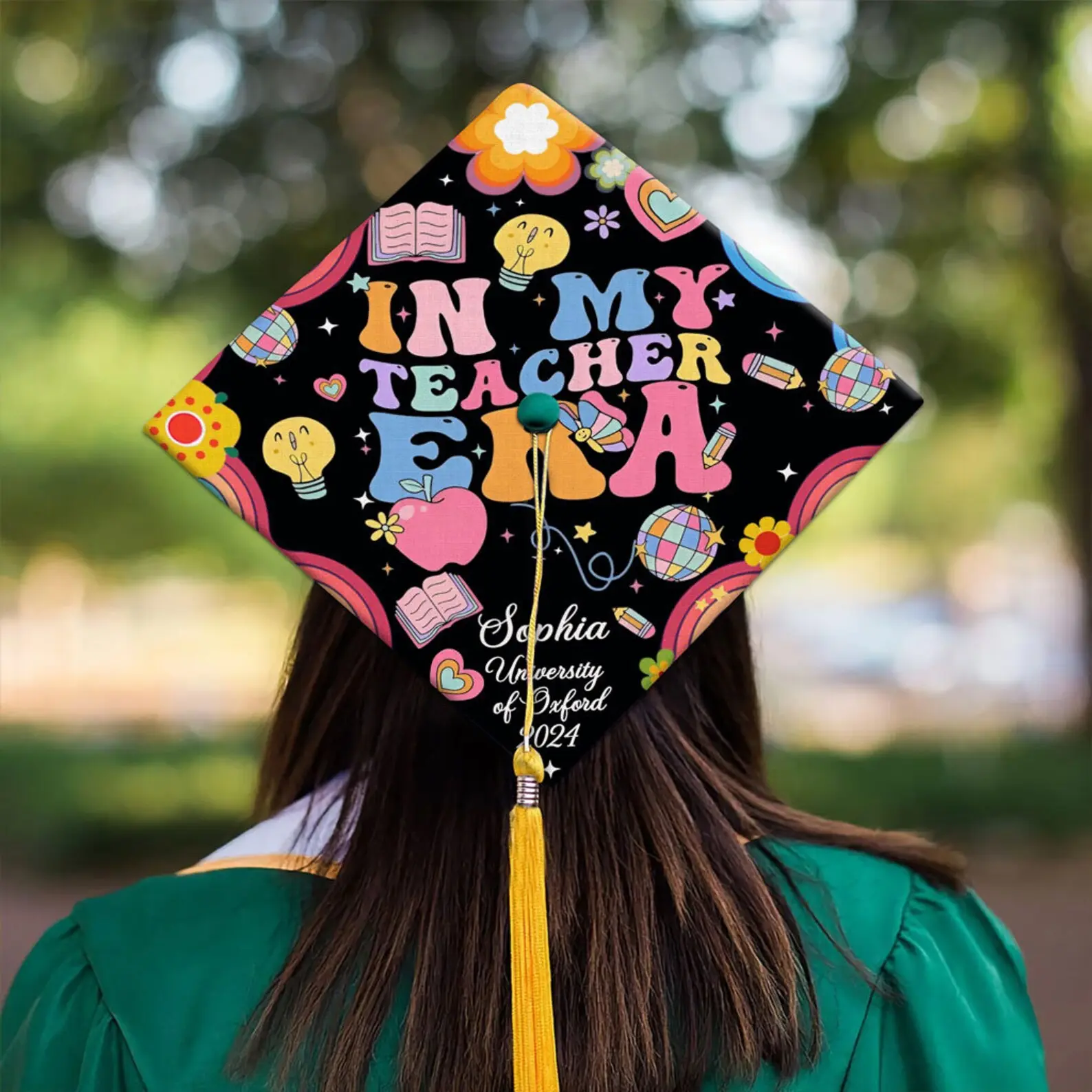 In My Teacher Era Graduation Cap Topper Class Of 2026 Custom Graduation ...