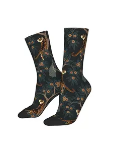 BIIHUDU & Jungle Plant Socks - Full-Body & Foliage Print Novelty Sock Suitable for Casual Wear, Themed Events & Gifts