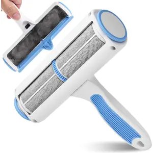 Pet Hair Remover Reusable Cat and Dog Hair Remover Multi-Surface Lint Roller Portable Fur Removal Tool for Furniture,Couch,Carpet,Bedding,Clothes and Car Seats, Non-Slip Handle Self-Cleaning Roller CenGoes