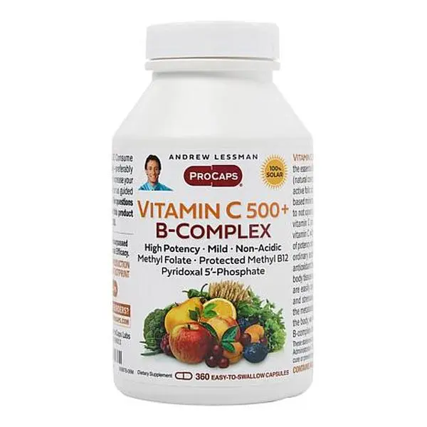 Andrew Lessman Vitamin C 500 Plus B-Complex - 360 Capsules