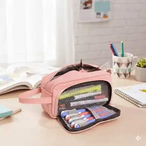 Large Capacity Multi-Layer Pencil Case, Waterproof Durable School Supply Organizer for Students & Professionals, Adjustable Compartments, Perfect for Exam Prep & Daily Use. Portable, Stylish & Functional.