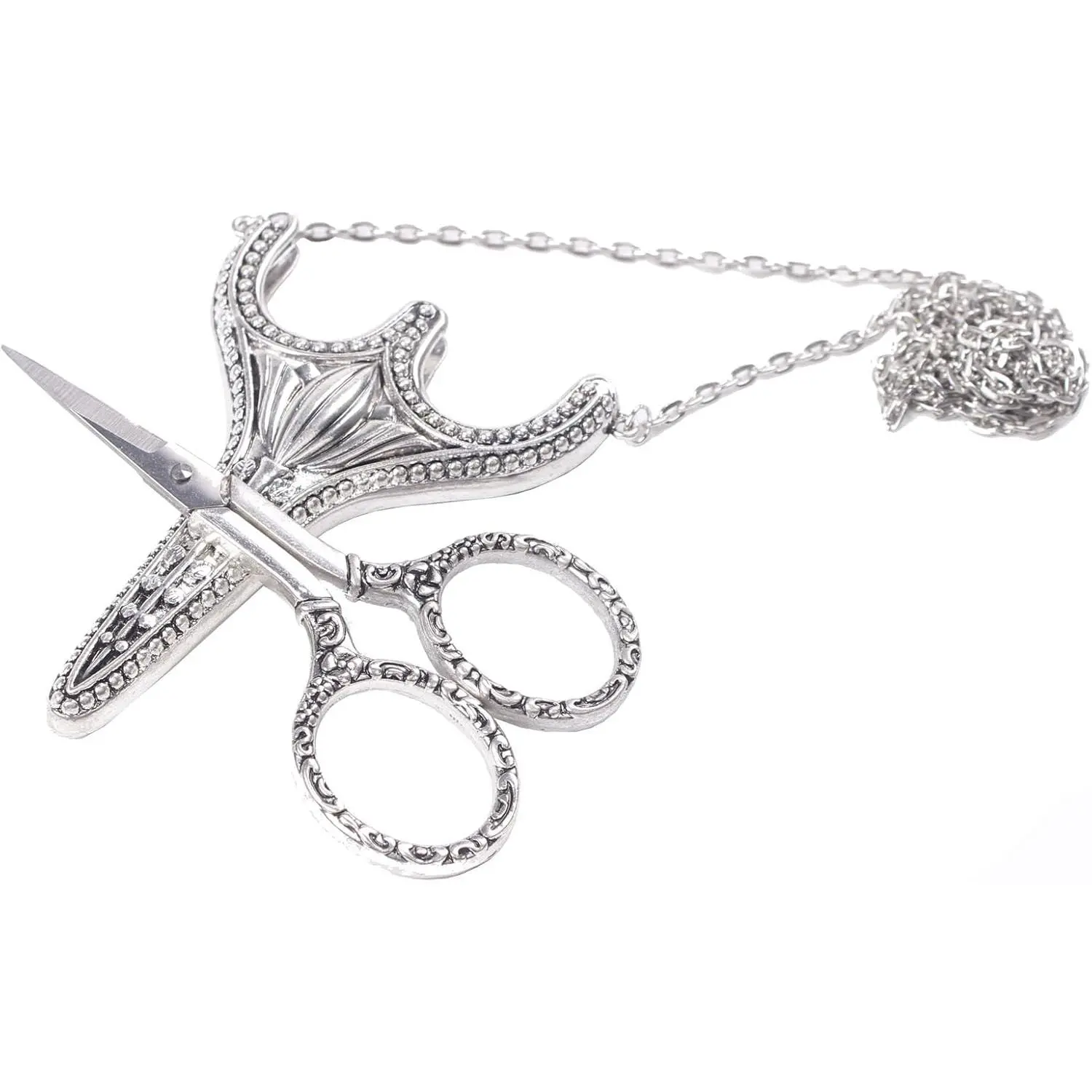 Stainless Steel  Tip Sewing Snips Thread  Safety  with Sheath Chain for Embroidery, Sewing, Craft, Art Work & Everyday Use (-1)