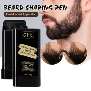 Three-Color Hair Dye Stick, Long-Lasting Waterproof Formula for Quick Touch-Ups, Easy-to-Clean Rotating Applicator, Natural Look Beard Hair Dye