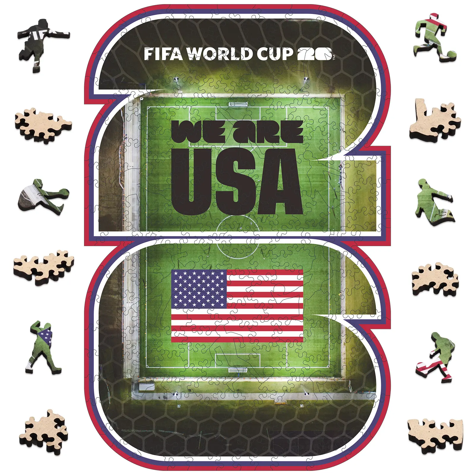 FIFA World Cup 2026 USA City Poster, Jigsaw Puzzle, Officially