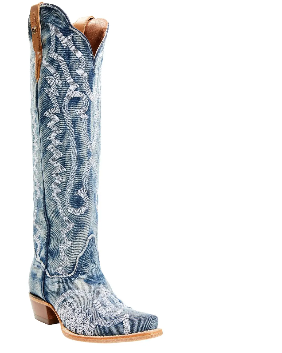 Dan Post Women's Women'S Denim Darlin' Tall Western Boot Snip Toe - Dp5108
