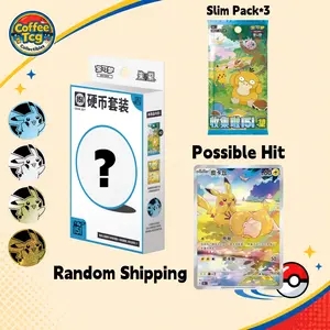 Chinese Pokemon TCG Collection 151C Hope Coin Set (3 Slim Packs + 1 Coin)