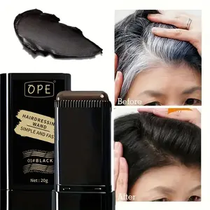 This 2-in-1 hair dye stick with comb quickly covers gray hair, is waterproof, long-lasting, easy to use, and provides fast and temporary hair dyeing Covering Grey Hair