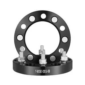 Spring new arrivals 1" 6"x5.5" Wheel Spacers Wheel Adapters 6 Lug Forged Spacer 4 PCS Black