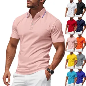 Summer mesh men's polo shirt casual golf quick-drying short sleeve t-shirt for men