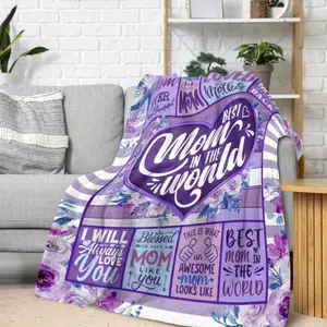 Cozy Blanket Throw - 280gsm Soft Flannel Heartwarming Gift, Lightweight Cover for Mom's Birthday, Local Warehouse Printed Design, Heartwarming Blanket Gift, Lightweight Throw Blanket