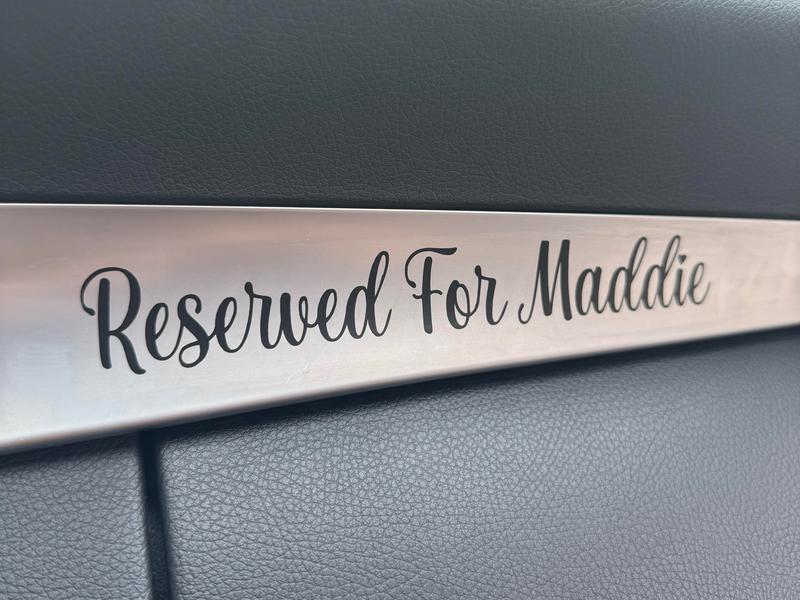 Custom Text Vinyl Decal 9x2 inch Personalized Car Decal Carbon Fiber Design for Car Lovers Gifts for Him & Her UV & Weather Resistant Rich Colors Easy Install