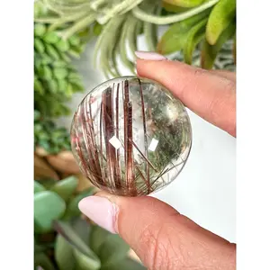 Red Rutilated Quartz Sphere - #1