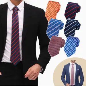 6pcs Mens Ties Sets Adjustable Men's Necktie Pack Zipper Tie for Business Wedding Party Prom for Groom Outfits Dance Parties Anniversary Gifts Business Banquets Fashionable Elegant summerwins