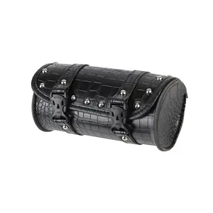 Motorcycle Saddle Bag, Waterproof Small Capacity Saddlebag Storage Bag, Universal Side Tool Tail Bag, Faux Leather Saddlebags