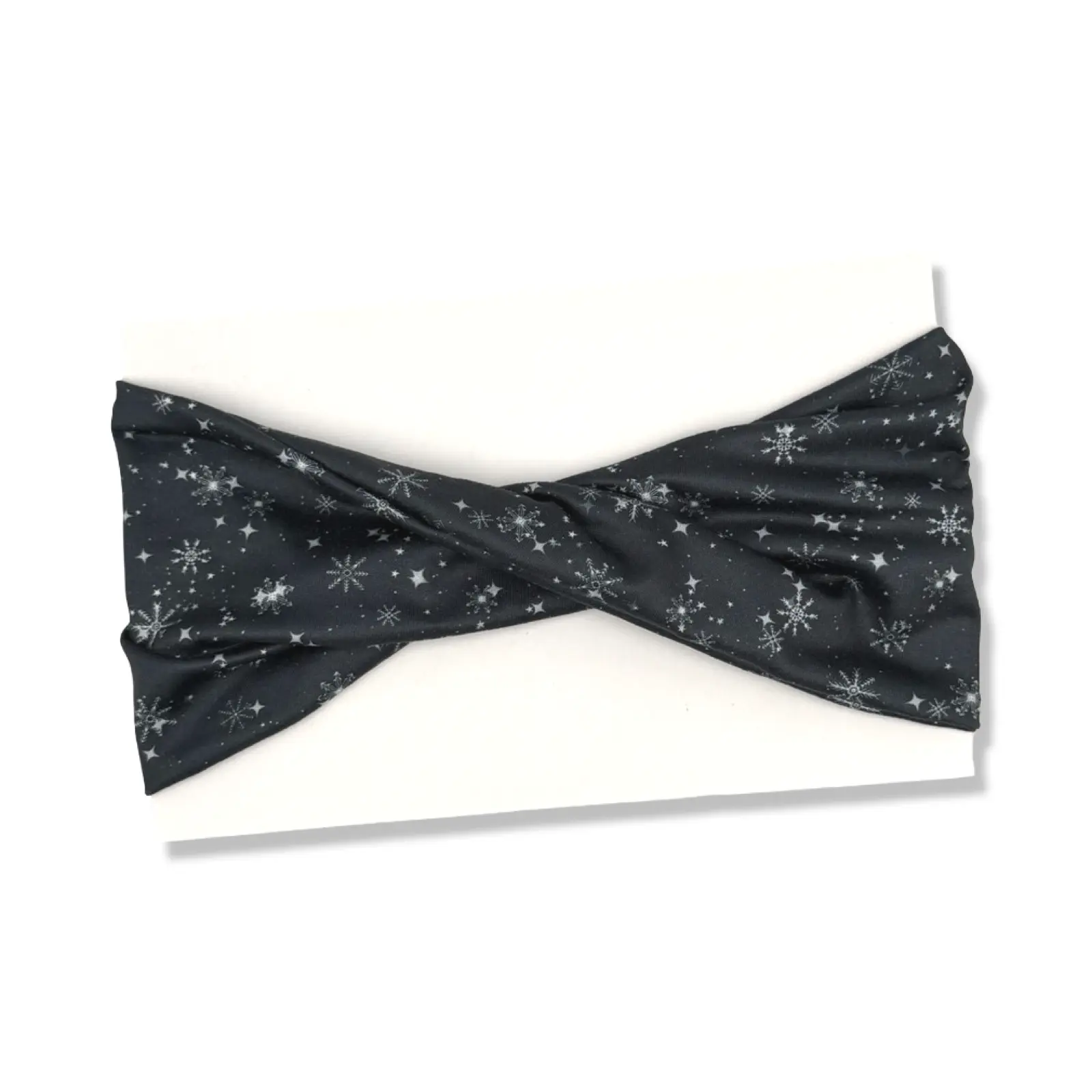 Winter Snowflakes Wide Twist Headband