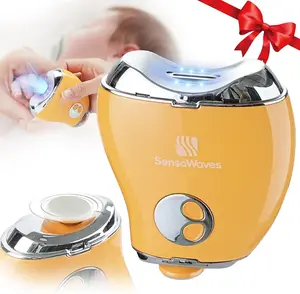 Electric Nail Clipper 2 in 1 Safe Nail Trimmer File with 3-Speed and LED Light Display for Babies & Adults Gift Care Portable Convenience Fathersdaygifts