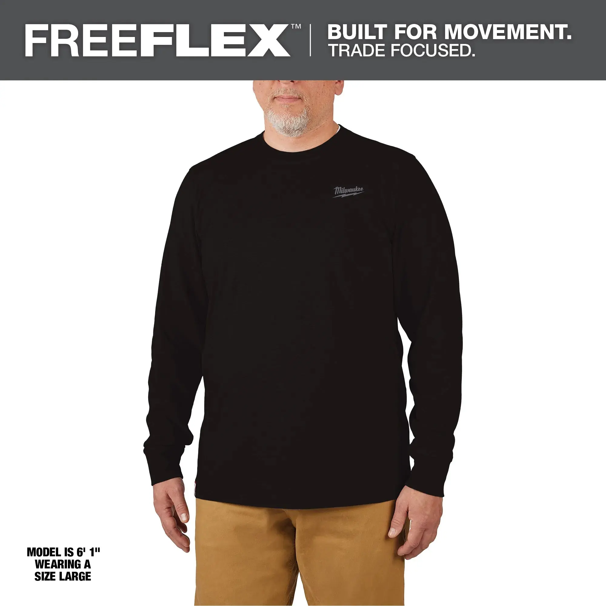 Milwaukee 604 FREEFLEX™ Hybrid Work Tee - Long Sleeve