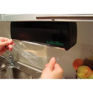 E-ZEE Wrap 6747067 14 in. Plastic Wrap Dispenser, Black