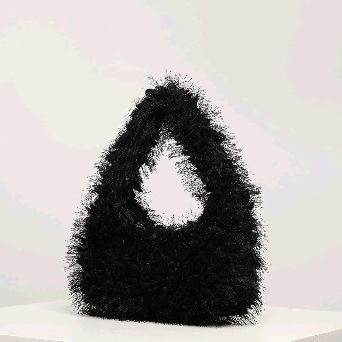 Women's Faux Fur Fluffy Hobo Bag
