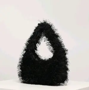 Women's Faux Fur Fluffy Hobo Bag
