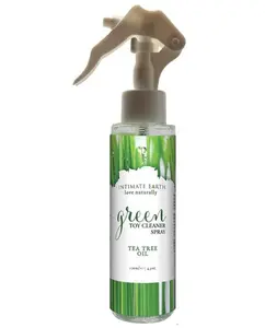 Intimate Earth Toy Cleaner Spray 4.2 Oz Green Tea Tree Oil Eco Detergent Home Cleaning Products Triclosan Free Alcohol Free