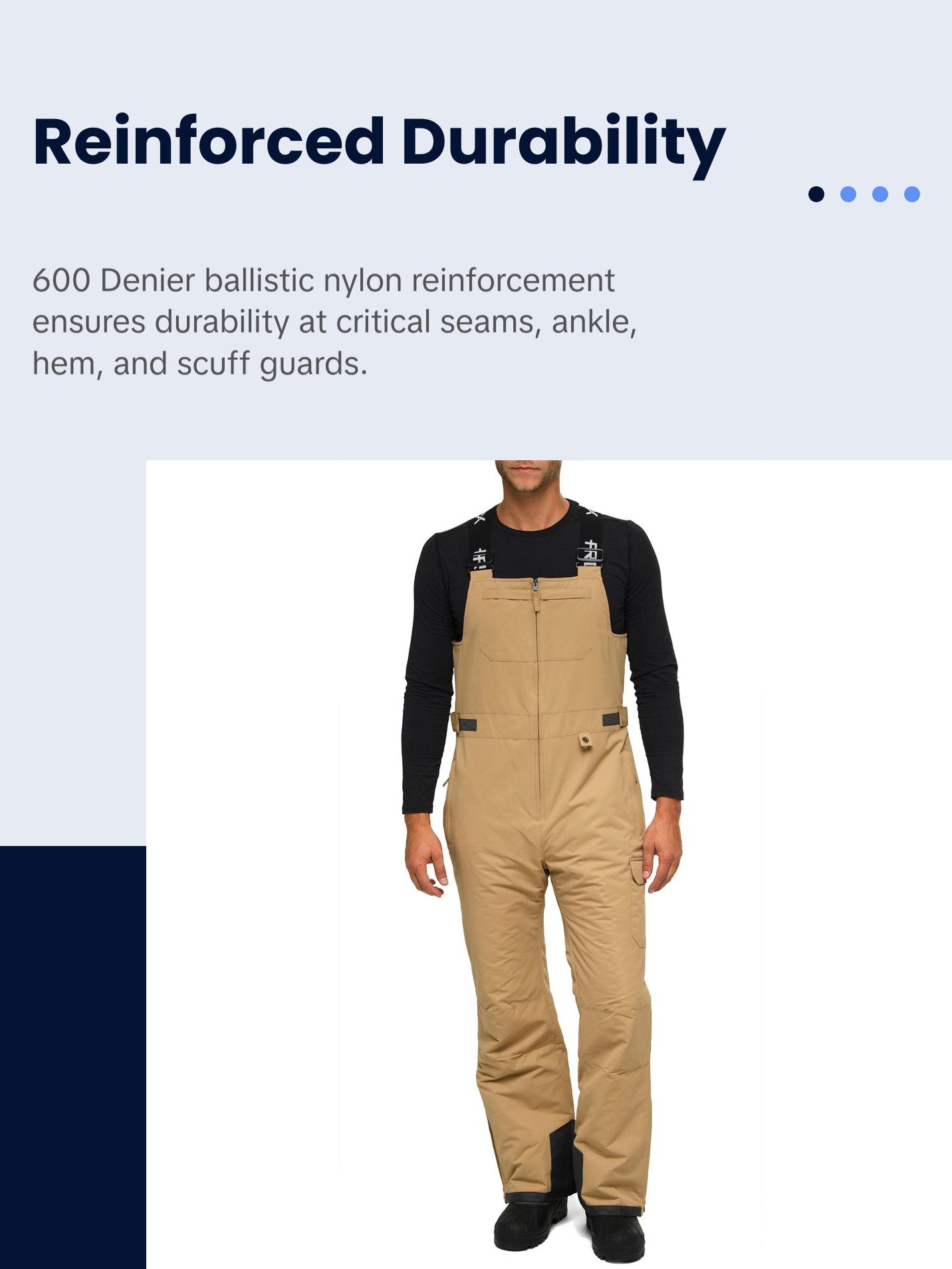 Men's Avalanche Insulated Bib Overalls - 30 Inseam