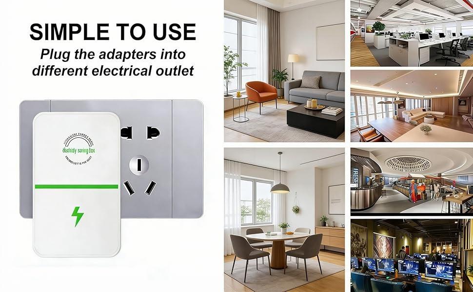 Plug-In Power Box with US Plug 2026 Updated Design, Compatible with 90–250V Input Range, Safe & Durable