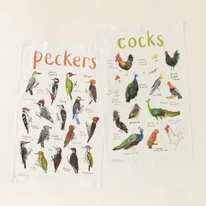 Uncommon Goods Fowl Language Tea Towel - Peckers & Cocks - Humor Gift