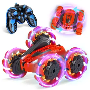 【FREESHIP-NEW】HOSIM 360° Flip 4WD Rechargeable RC Stunt Car for Kids - Double Sided Outdoor Toys with 1400mAh Battery & Easy Control for Boys & Girls - Safe ABS Plastic Construction - Perfect Gift for Outdoor Fun