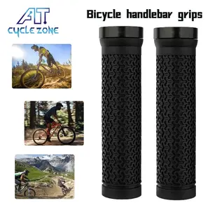 MTB Mountain Bike Rubber Handlebar Grips Anti-Slip Single Face Lock Cover, Bicycle Riding Accessories, Durable and Comfortable