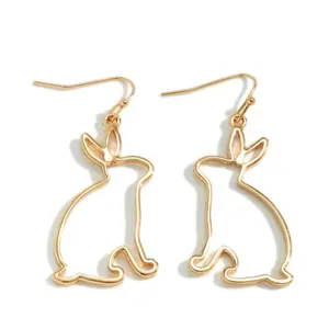Bunny Hop Gold Earrings