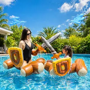3pcs Inflatable Water Game Sticks, Outdoor Pool Party Toys, Photo Props for Pools, Family Fun Entertainment, Kids' Aquatic Games