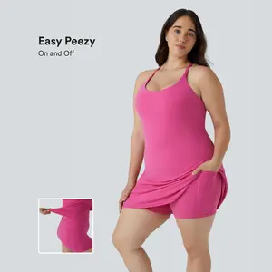 Halara Everyday Softlyzero Plush Backless 2-in-1 Flare Workout Plus Size Dress-Wannabe-Easy Peezy Halara Everyday Softlyzero Plush Backless 2-in-1 Flare Workout Plus Size Dress-Wannabe-Easy Peezy