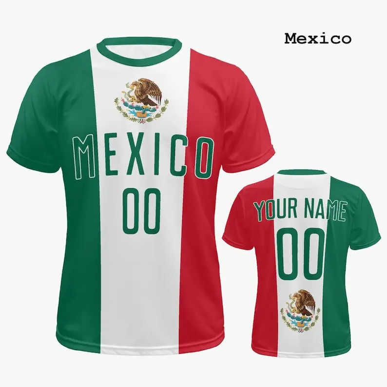 Personalized Mexico Soccer Jersey for Men & Women (Sizes S - 4XL)
