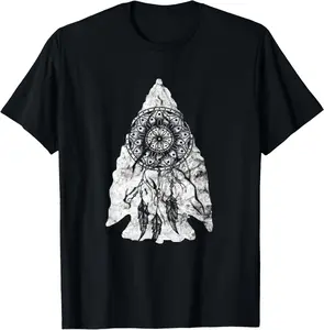 100%cotton Arrowhead Hunting Dream Arrowhead Artifact T-Shirt