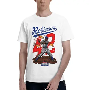 Jackie Robinson 42 T-Shirt – Rare Planet Euphoria Baseball Graphic Tee – Limited Edition Sports Streetwear Tribute Shirt