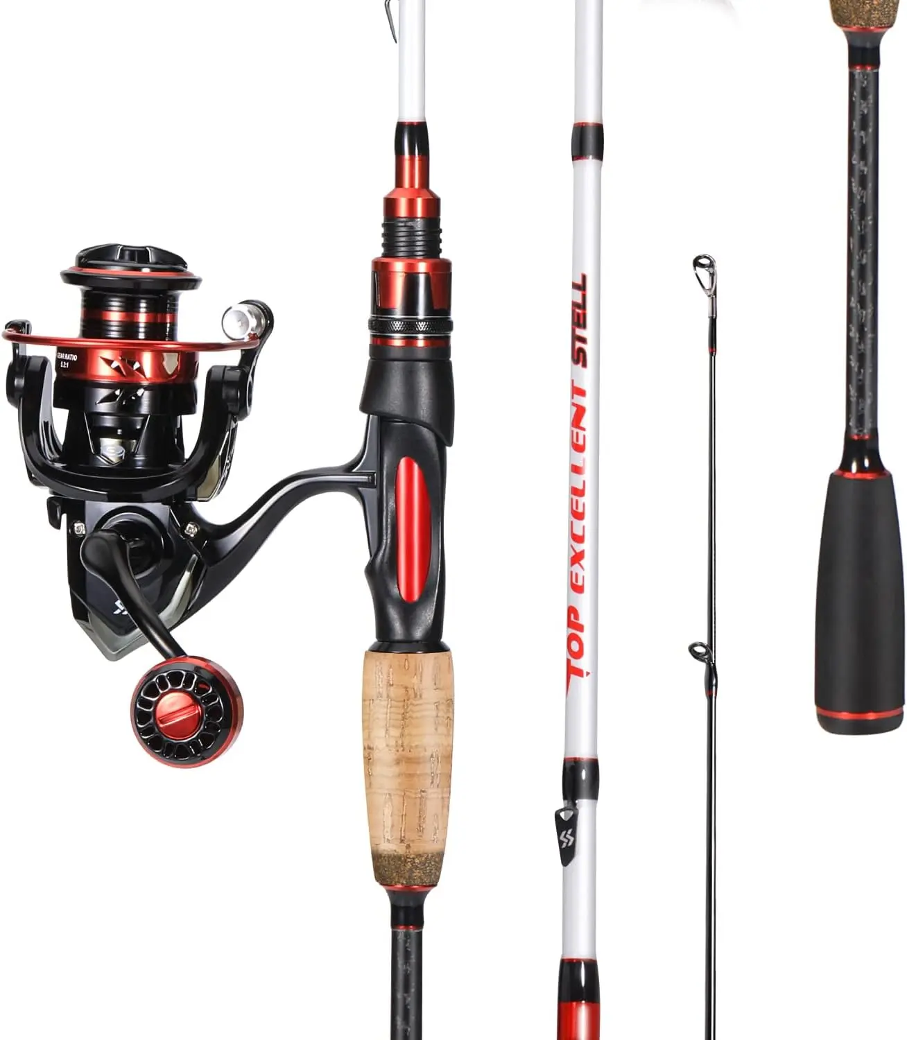 Sougayilang Spinning Combo, Medium Heavy Fishing Pole and 2000 Spinning Reel Set, Fishing Rod and Reel Commbo for Bass Fishing Tackle